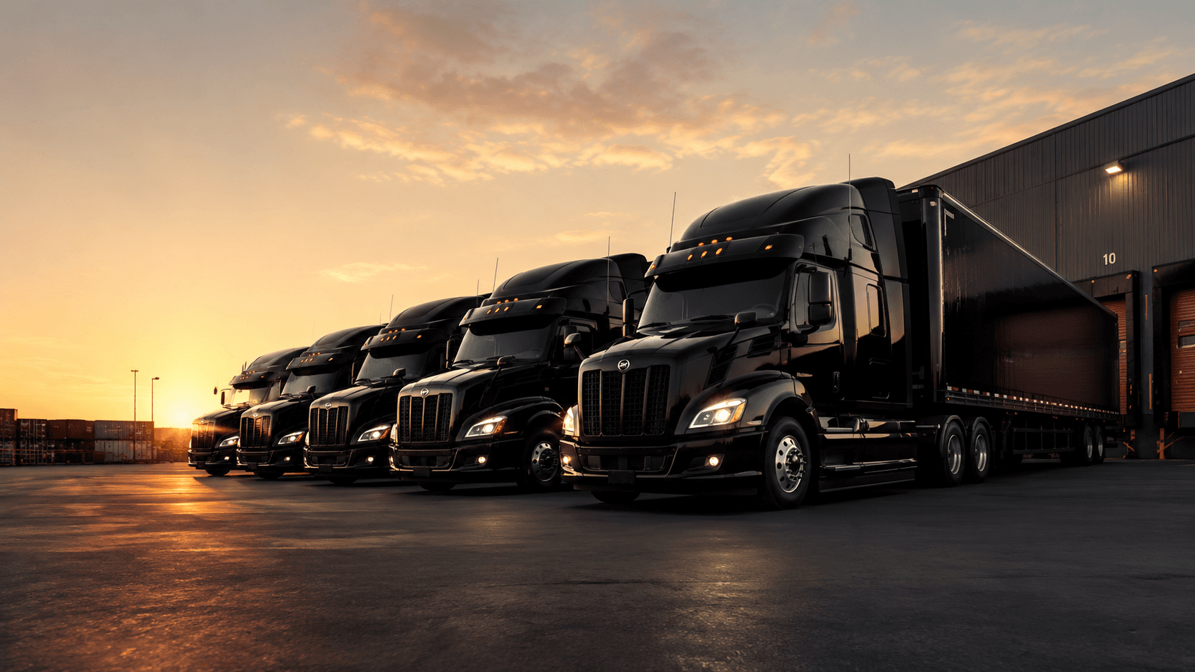 Fleet of trucks
